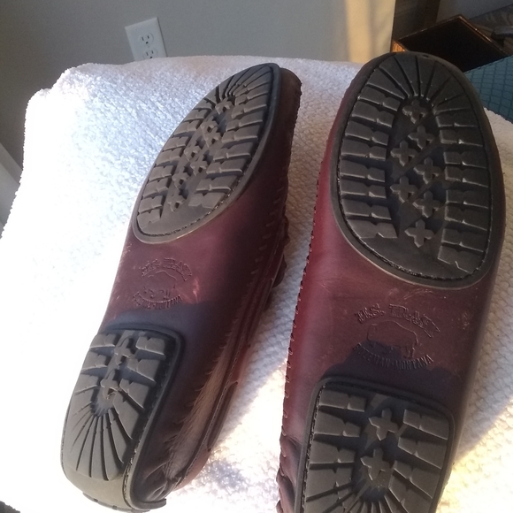 H.S.TRASK GENUINE HANDSEWN SLIP-ONS - SIZE 11 M - Picture 8 of 16